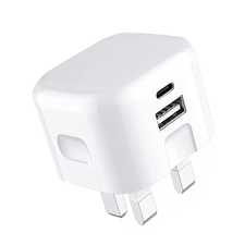 20W Dual Port USB & USB C Charger