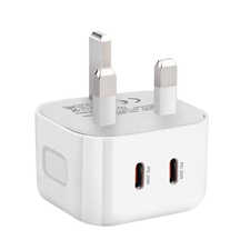 New 2 Port Type C Plug Charger Adapter