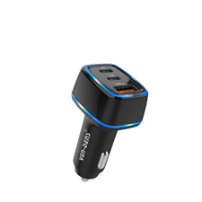 Ven Dens VD CC008 Dual USB Car And Type C Car Charger
